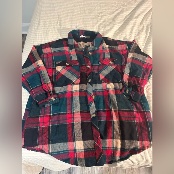 Maurice’s Flannel Shacket - Picture 1 of 8